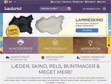 Tablet Screenshot of laederiet.dk